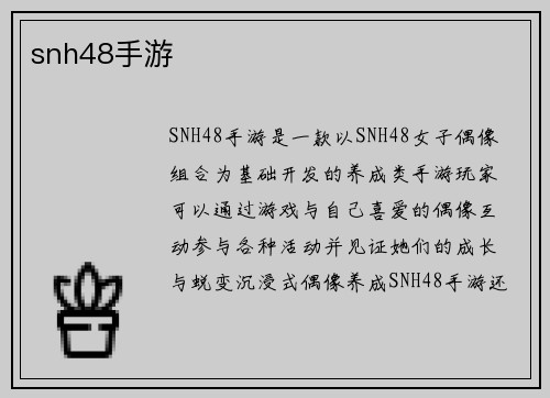 snh48手游